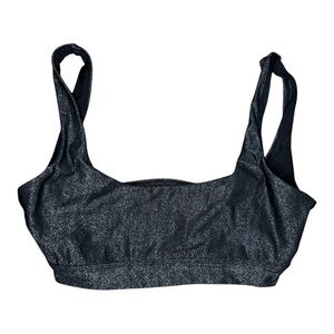 L.A. Hearts Pac Sun Black Sparkle Bikini Top